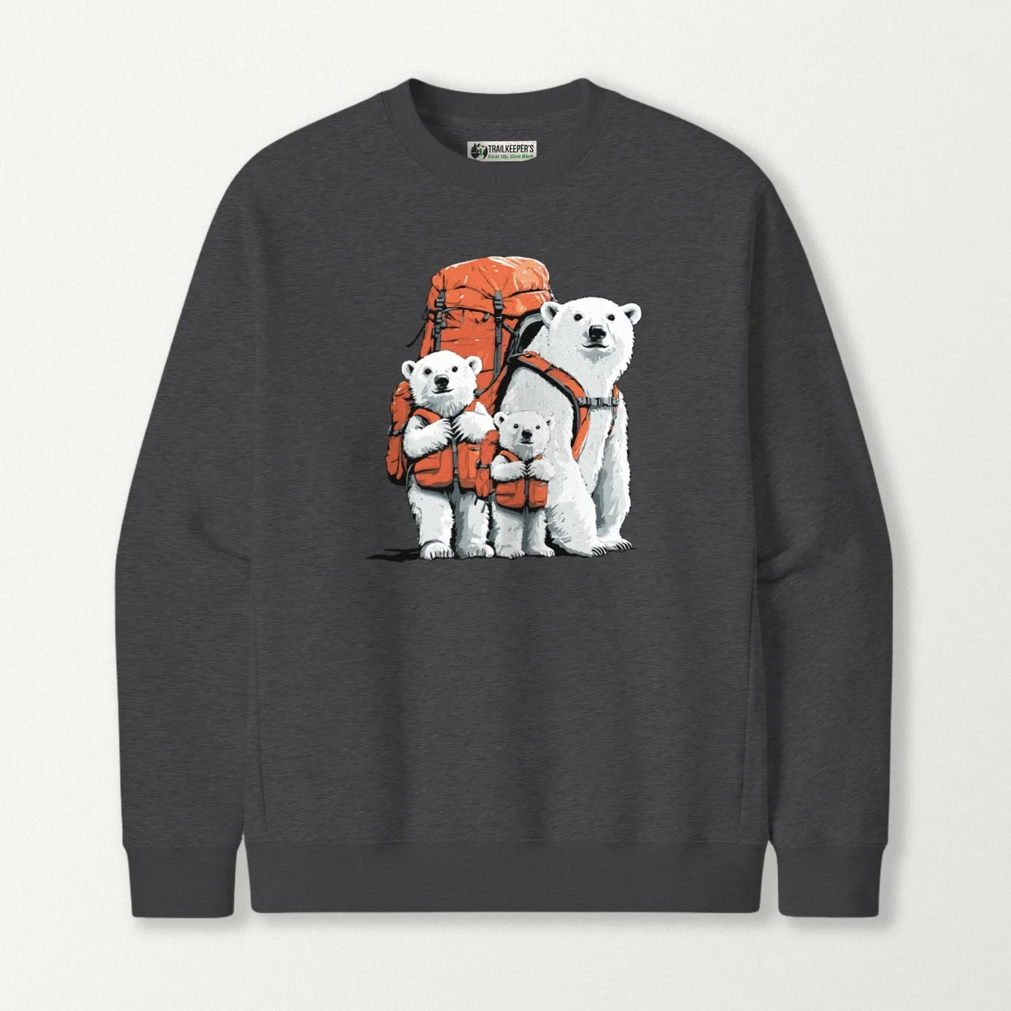 Polar Bear Backpacker Family Sweatshirt