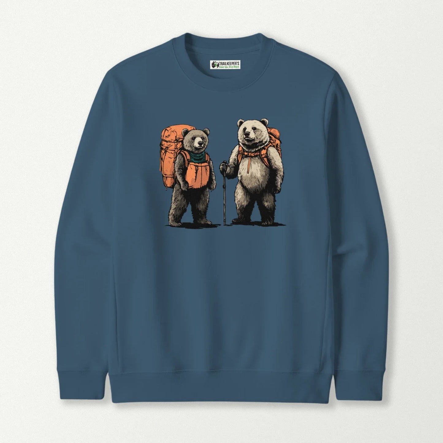 Bear Backpacker Couple Sweatshirt