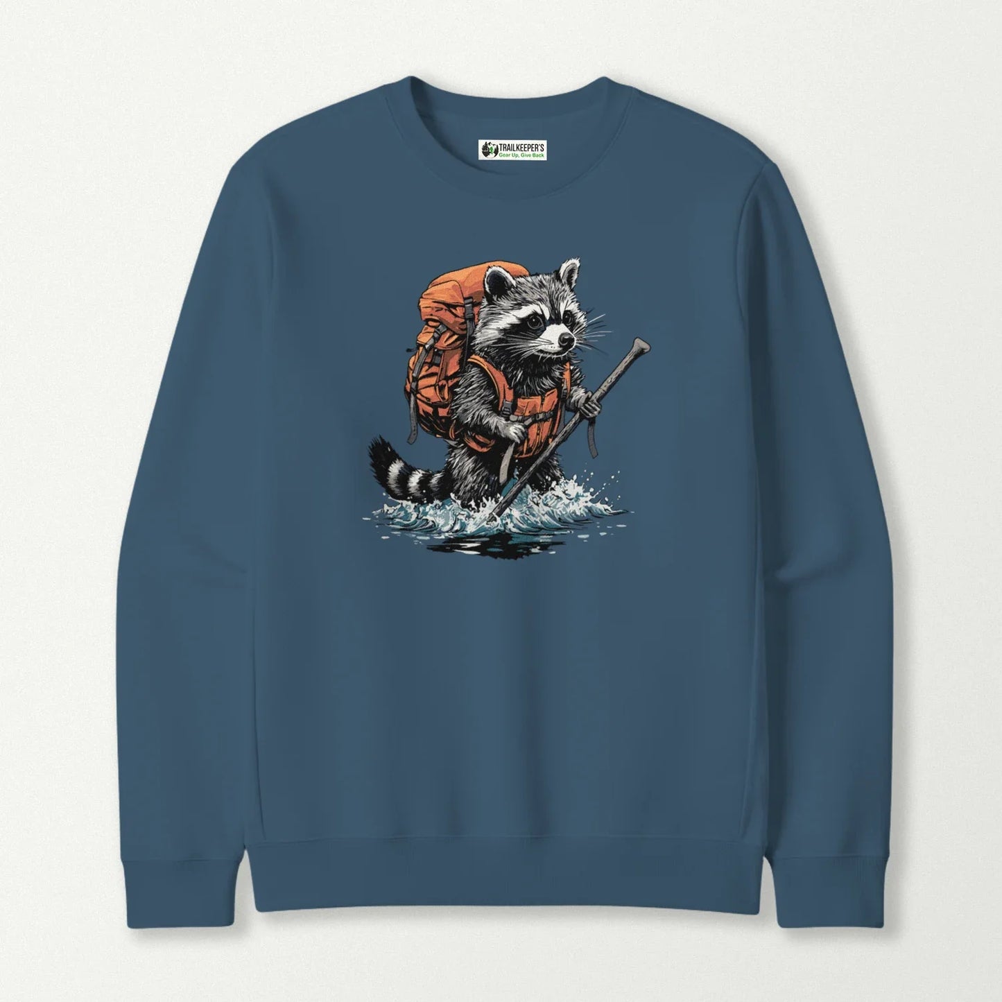 Raccoon Backpacker Fording River Sweatshirt