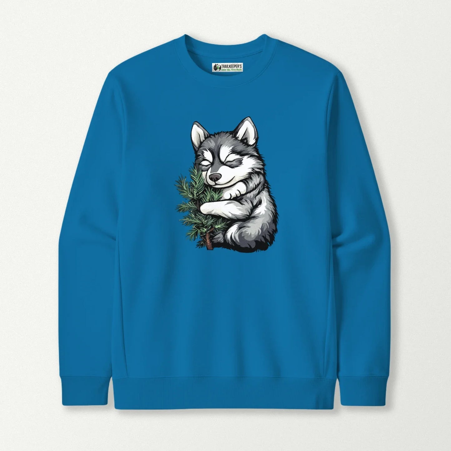 Husky Puppy Tree Hugger Sweatshirt
