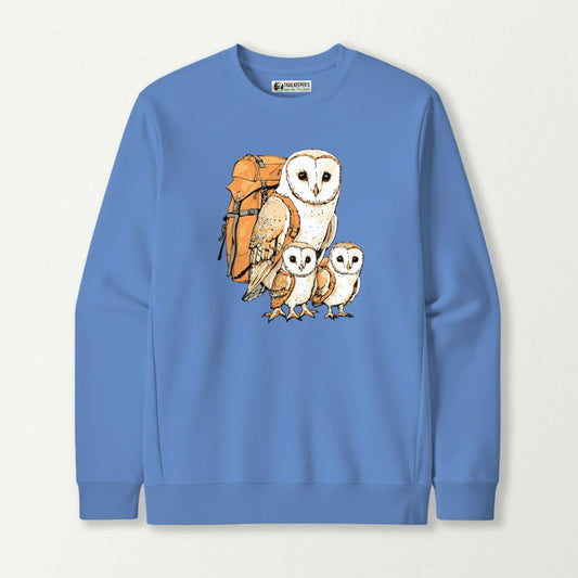 Barn Owl Backpacker Family Sweatshirt