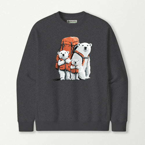 Polar Bear Backpacker Family Sweatshirt