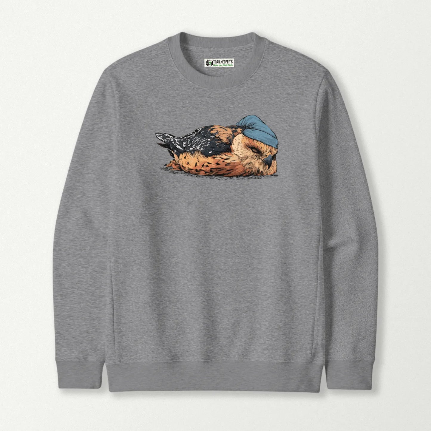 Red-shouldered Hawk Sleeper With Night Cap Sweatshirt