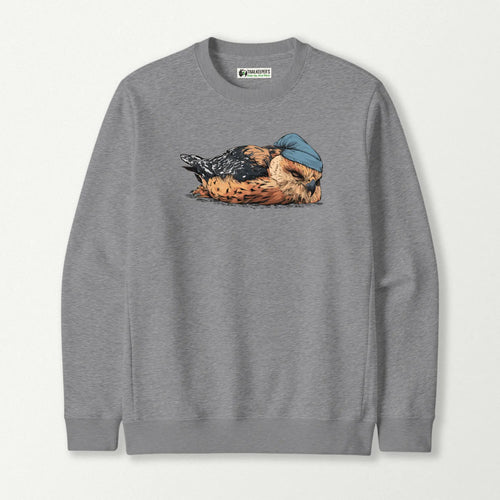 Red-shouldered Hawk Sleeper With Night Cap Sweatshirt