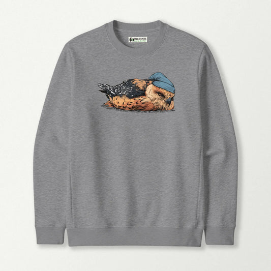 Red-shouldered Hawk Sleeper With Night Cap Sweatshirt