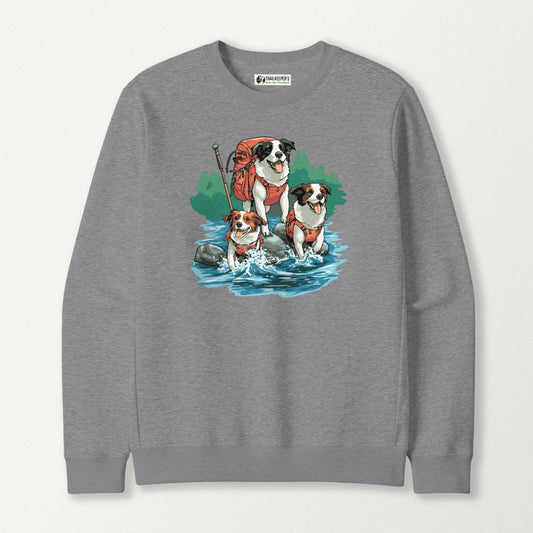Dog Backpacker Family Sweatshirt