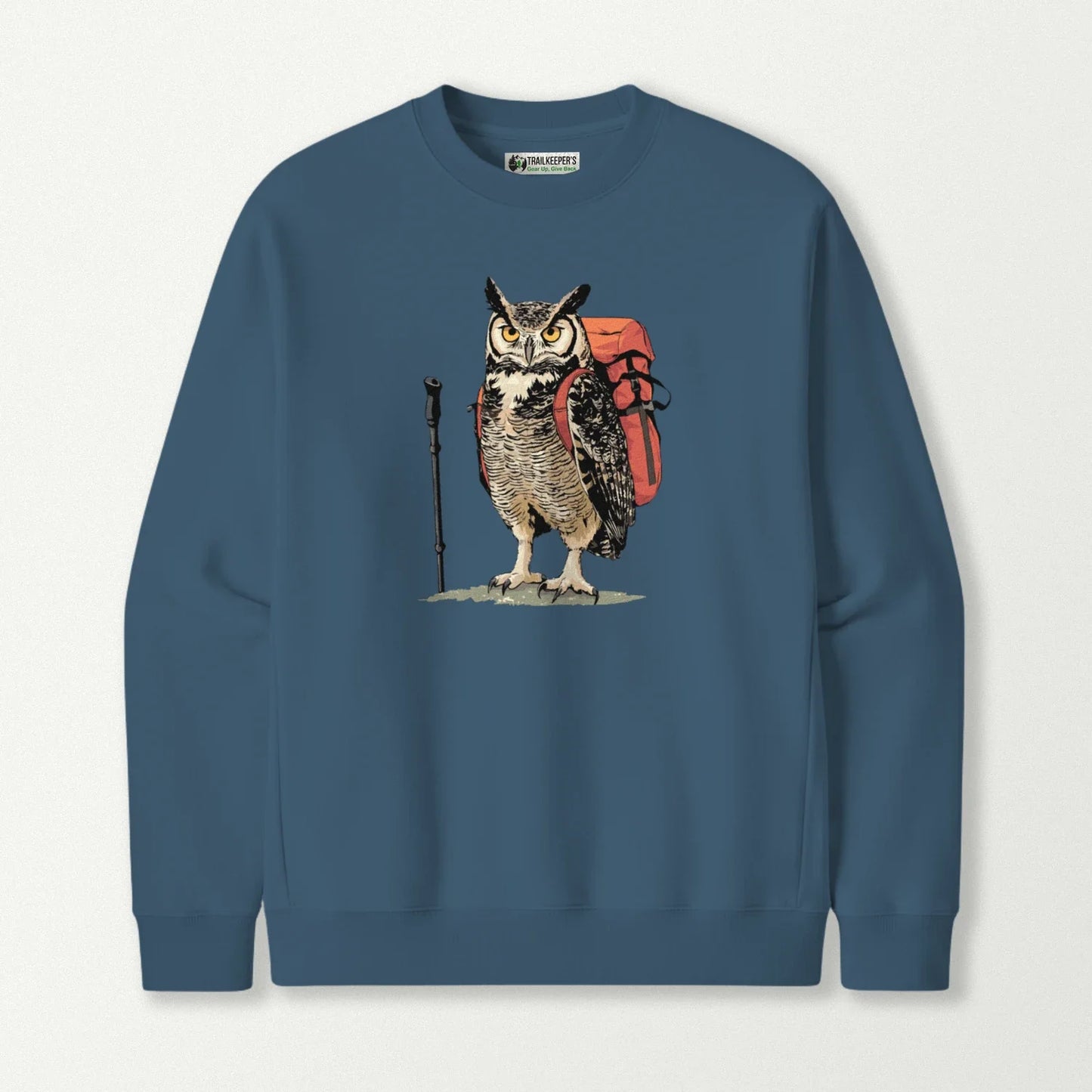 Great Horned Owl Backpacker Sweatshirt