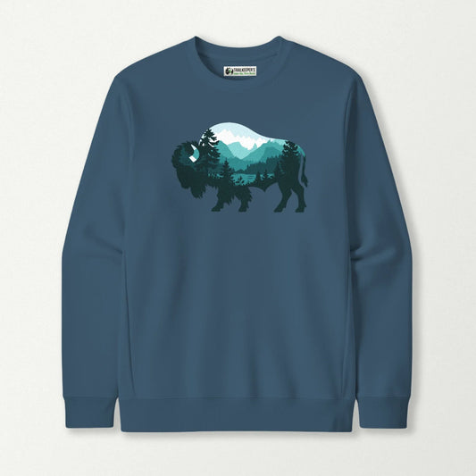 Buffalo Mountain Scene Sweatshirt