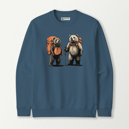 Bear Backpacker Couple Sweatshirt
