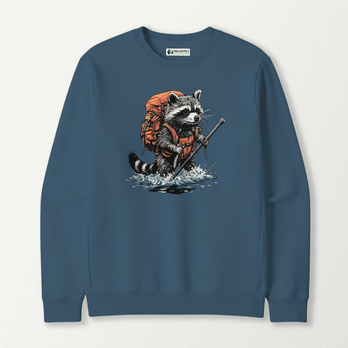 Raccoon Backpacker Fording River Sweatshirt