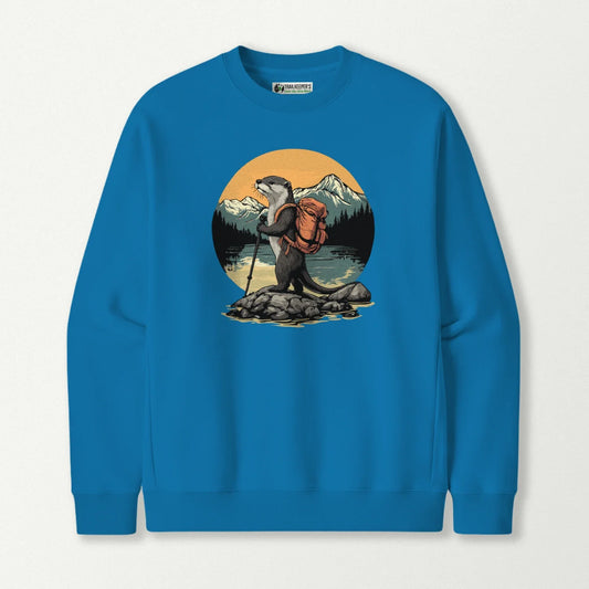 Otter Backpacker On The River Sweatshirt